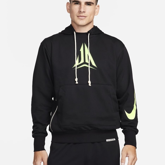 Nike Ja Morant Standard Issue Dri-Fit Black Hoodie Sweatshirt Mens Sz Large NWT - Picture 1 of 6